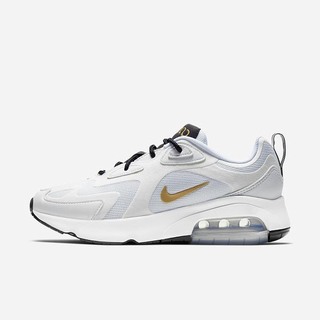 Pantofi Casual Nike Air Max 200 Dama Albi Negrii Metal Argintii Metal Aurii | ZWFO-52908